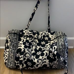 Black & White Vera Bradley Large Duffel